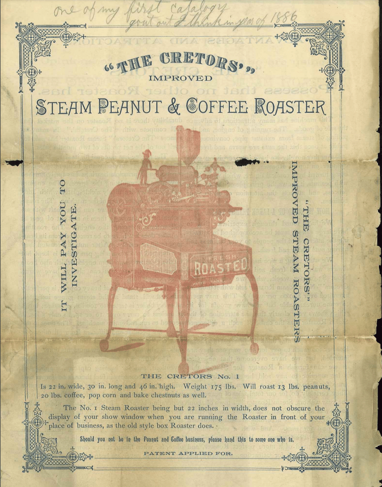 Cretors Catalog from 1886