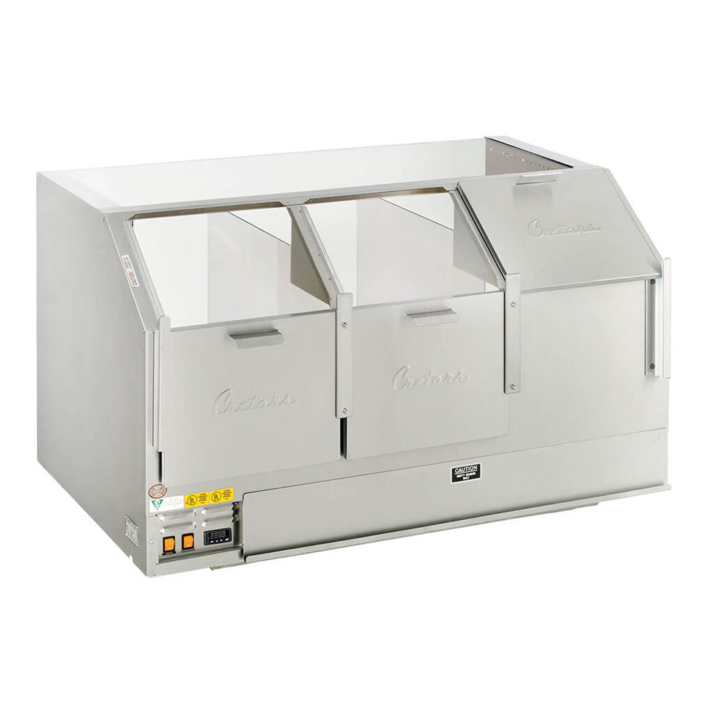 48" Counter Showcase Cornditioner Cabinet - Three Door