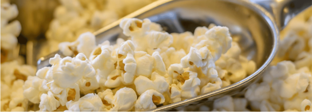 Close up of popcorn