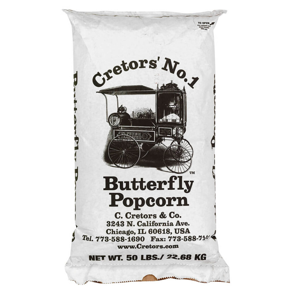 Large Butterfly Kernel Corn 50 LB bag for agritourism concessions