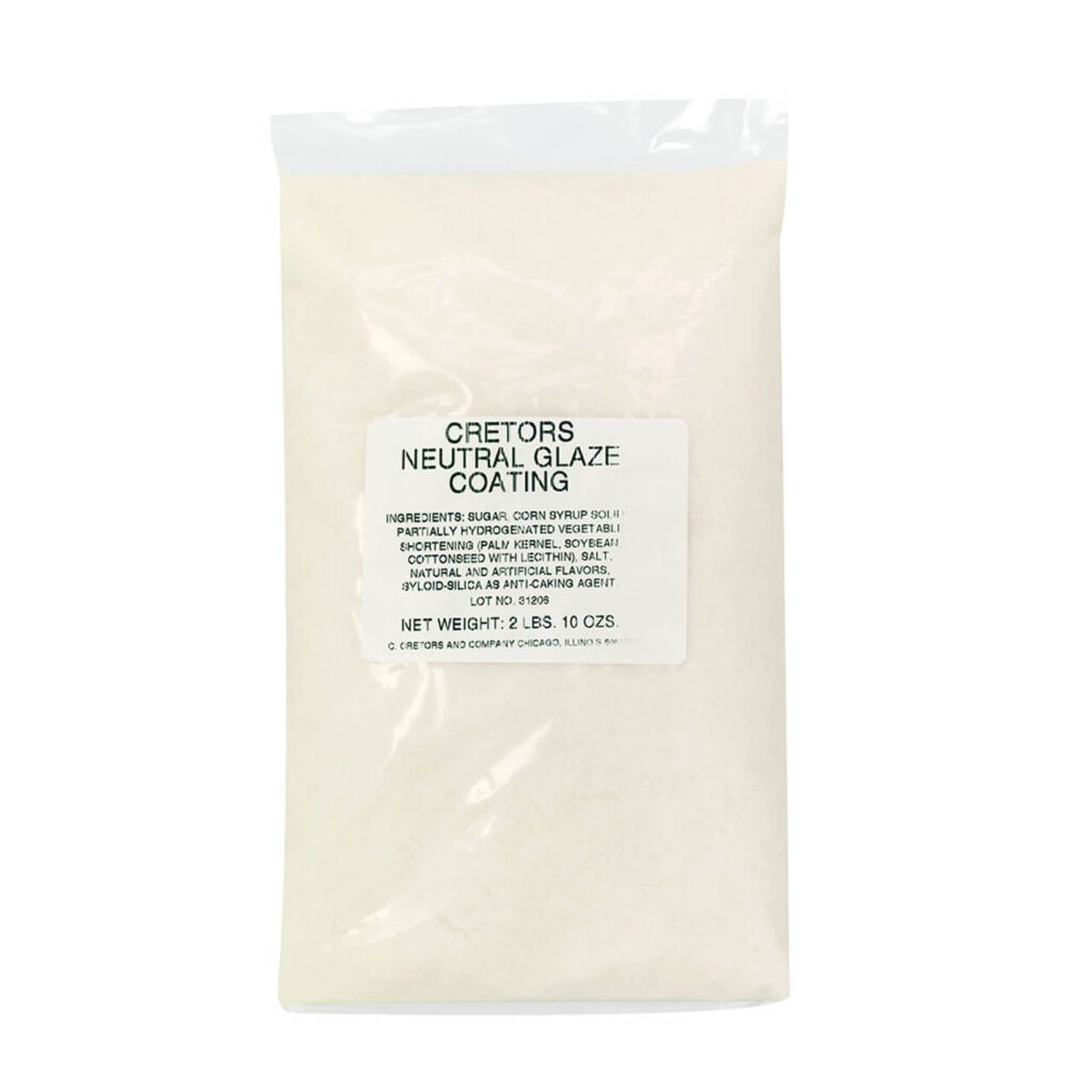 Neutral Glaze Mix - 12/2lb 10 oz. bags per case for agritourism concessions