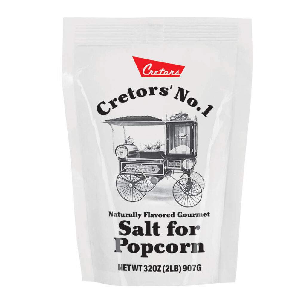 Cretors Original Butter Flavor Popcorn Salt 2.0 lb bag 12/case for agritourism concessions