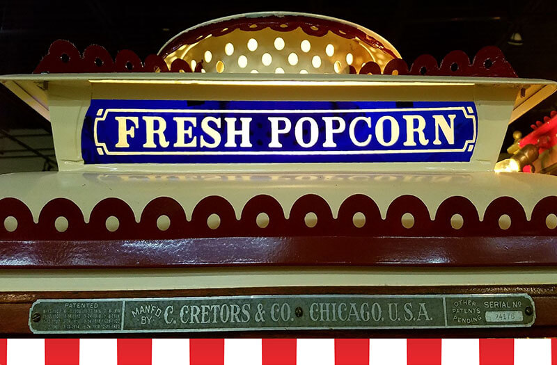 Fresh popcorn sign