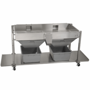6 Foot Twin Plant Sifting Table with Two Shelves