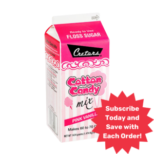 pink vanilla cotton candy floss