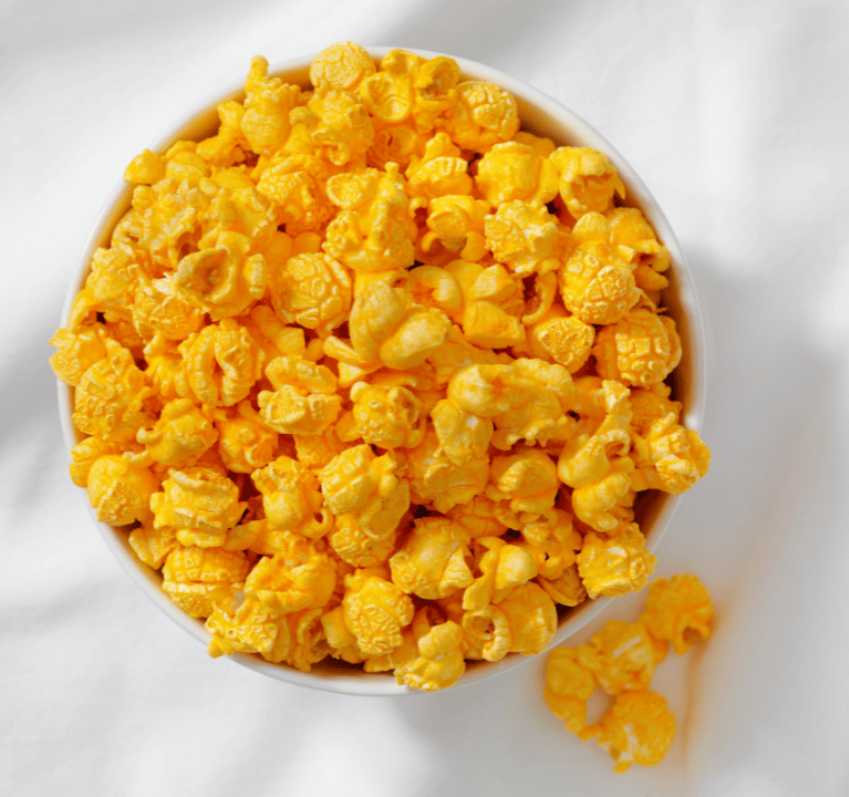 cheese popcorn popped on gourmet popcorn equipment