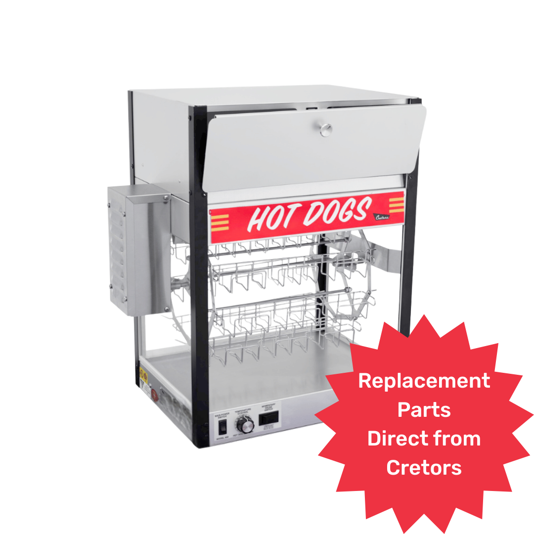 combination hot dog cooker and bun warmer common replacement parts